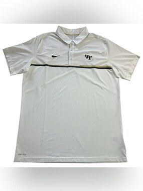 Nike Wake Forest TEAM ISSUED Dri-FIT On-Field Coaches Polo Men's XL White